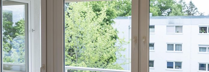 Küche Ausblick auf Loggia
