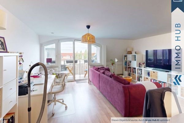 ++ 4% SOLL-Bruttomietrendite, Balkon, Stellplatz – 2-Zimmer-Wohnung in der Leipziger Südvorstadt ++