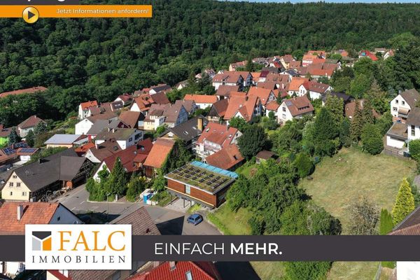 السكن مع إطلالة واسعة: قطعة أرض أحلام بإطلالة غير قابلة للحجب في Pforzheim-Würm