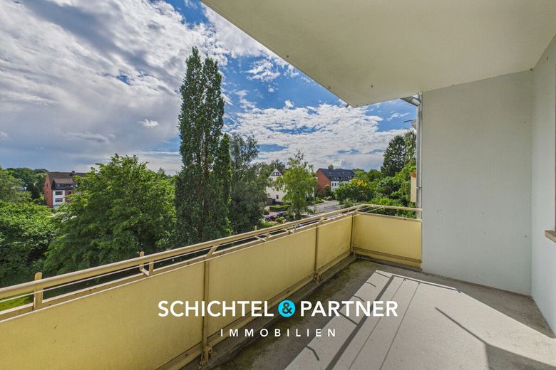 Burglesum | Sofort bezugsfreie 3-Zimmer-Wohnung mit Süd-Balkon – S&amp;P | Balkon