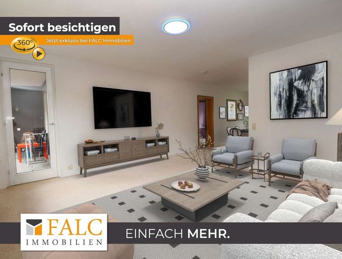 Viel Raum für den Alltag - ideal für Familien mit Anspruch an Platz und Struktur – Wohnzimmer (virtuell möbliert)