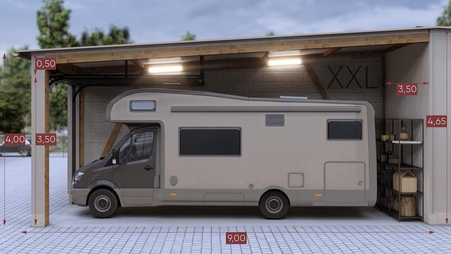 Garage XXL con terreno, parco garage, capannone, camper, auto, moto, roulotte, nuova costruzione camper – Photo 17