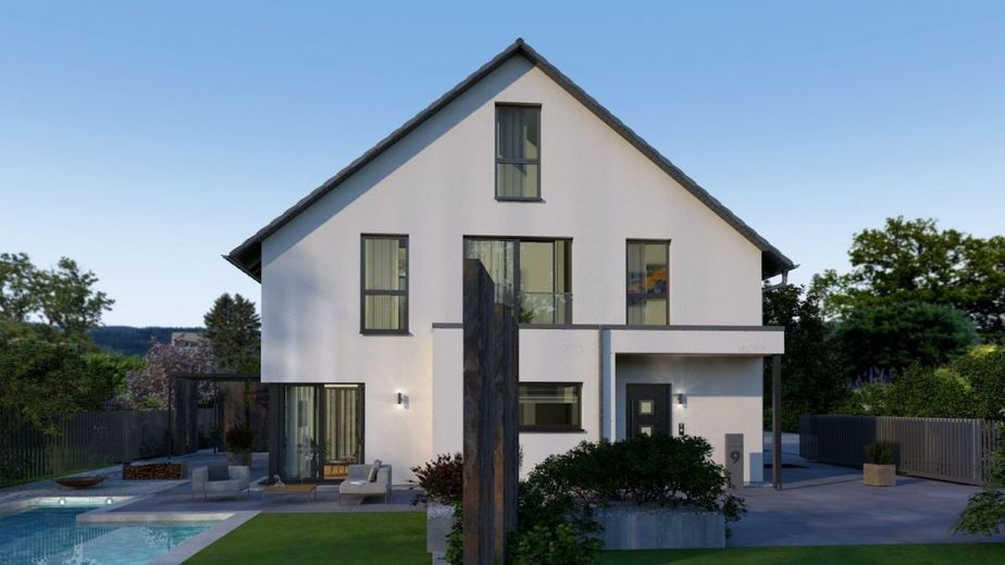 DOM O DOJRZAŁEJ ARCHITEKTONICZNIE I FUNKCJONALNEJ KONSTRUKCJI – Ansicht Eingang