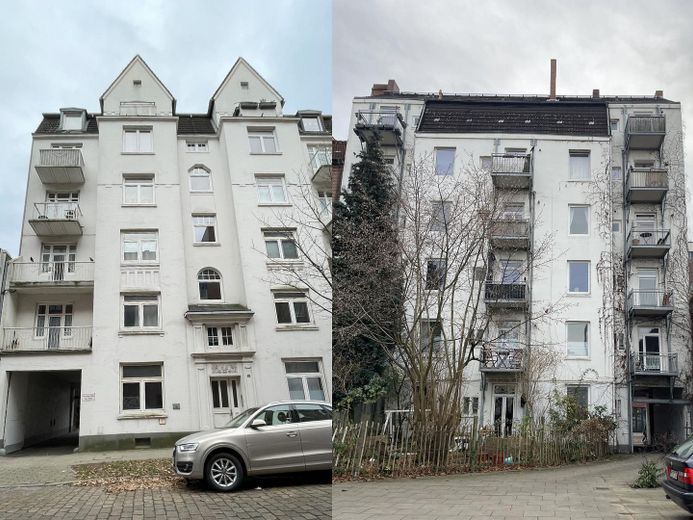 Hausansicht vorne und hinten