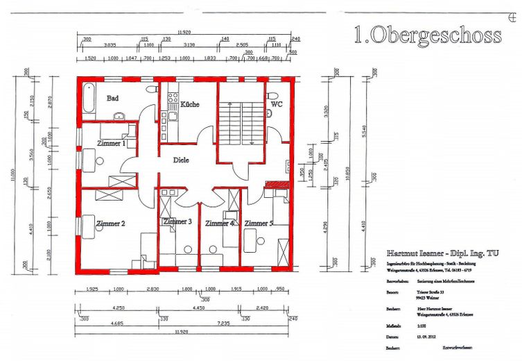 1-Zimmer in 5er Wohngemeinschaft, Weimar – 1. OG.