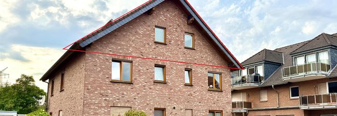 Bezugsbereit: 4-Zimmer Eigentumswohnung mit Balkon in ruhiger Lage in Keldenich – Vorderansicht des Hauses