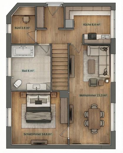Casa unifamiliare indipendente su terreno di 753 m² + garage doppio, Berlino-Heinersdorf – Erdgeschoss
