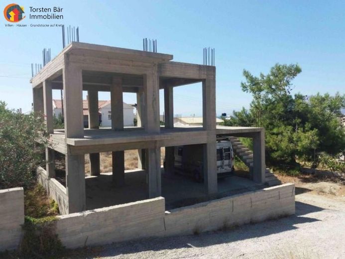 Süd Kreta, Kalamaki, Einmfamilienhaus (Rohbau) Wfl.148qm – Foto 1