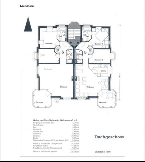 Ekskluzywne umeblowane mieszkanie dwupoziomowe w Ahrensburgu pod Hamburgiem – ok. 120 m² z tarasem na dachu – Zdjęcie 19