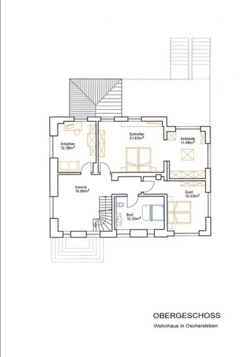Villa urbana con estilo, tecnología moderna y confort exclusivo – Obergeschoss