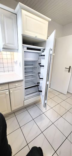 Große sonnige Dachgeschosswohnung -  Ruhige Villenlage - Südloggia - ca. 20 Min. zum Hauptbahnhof – Küche - Kühl-  Stauraumbereich