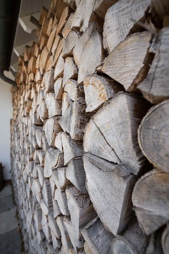Holzwand Terrasse