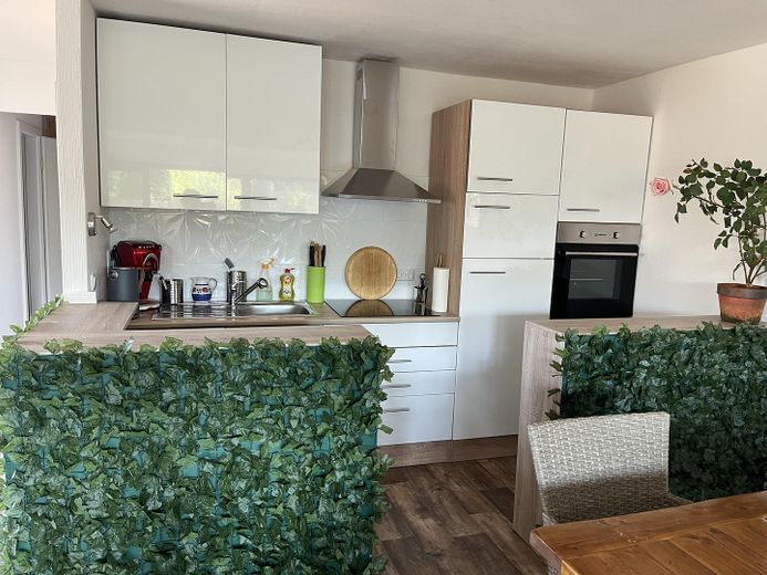 Einbauküche mit Theke