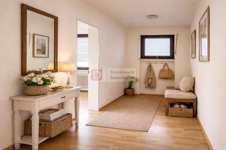 Top-Anlage!! 5-Familienhaus mit geteiltem Grundbuch, Garagen &amp; Stellplätzen – Flurbereich - Virtual Staging