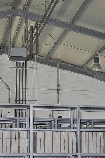 Produktionshalle Heizanlage