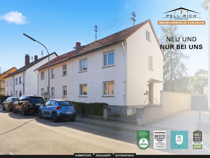ZWEIFACH STARK: Vermietetes ZFH mit großem Grundstück und Entwicklungspotenzial in KA-Neureut – Foto 1