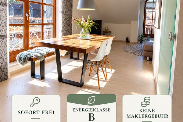 Exklusive Dachgeschosswohnung – 2 Balkone - 2 Bäder