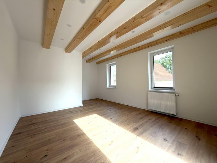 Hochwertiges, kernsaniertes, bezugsfertiges Zweifamilienhaus – Energieklasse A – OG Wohnzimmer