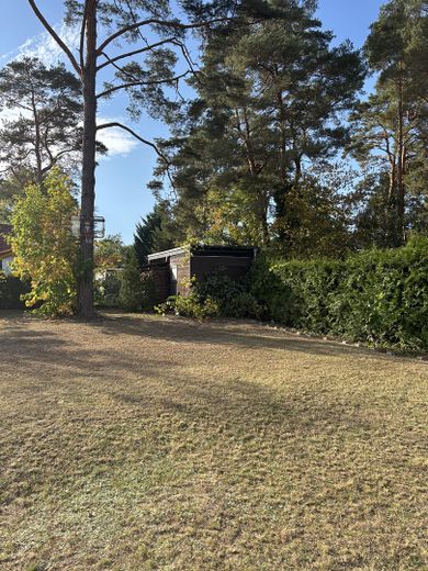 Einfamilienhaus von privat in Kallinchen bei Berlin – Blick Garten + Carport