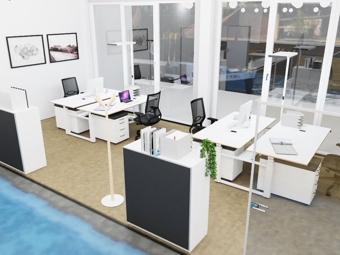 Glaswerk / 4er Büro