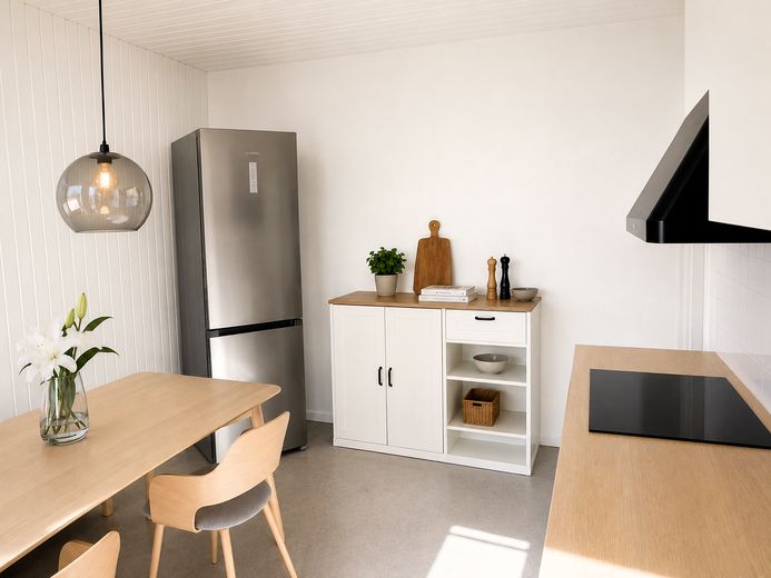 HAVRO HOMES I Sahile yakın yaşayın I Kiel’de dönemsel kiralık şık tarihi bina dairesi – Küche