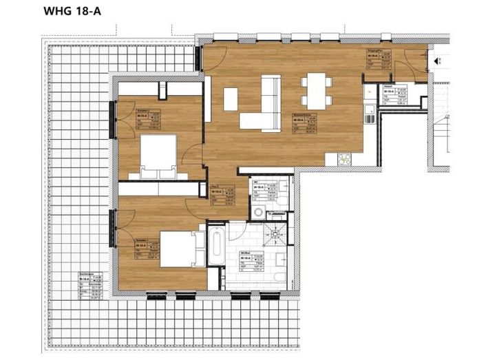 Tolle Penthousewohnung mit großer Dachterrasse im Energiesparhaus in Trier-Kürenz – Foto 1