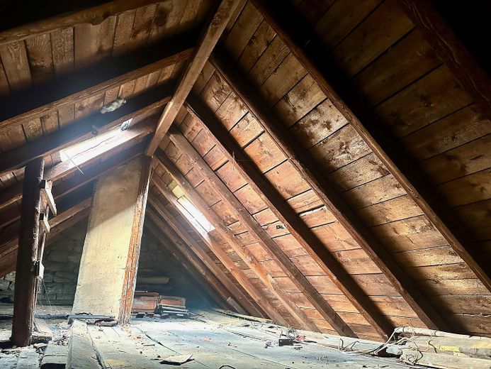 Dachstuhl, Dach verschalt