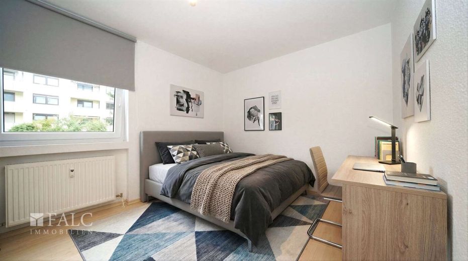Neubau-Feeling: 3-Zimmer-Erdgeschosswohnung in perfekter Lage *KERNSANIERT* - FALC Immobilien – Gast-/Kinderzimmer (Möb. Vis.)