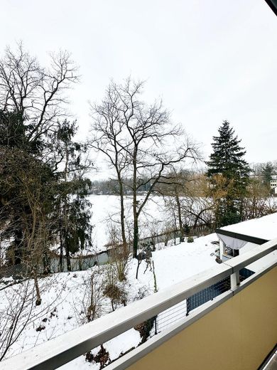Blick vom Balkon auf Farrnbach
