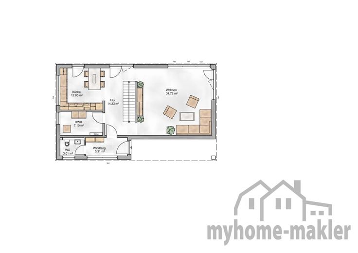 NEU IN STEIN BAUHAUS für mehr Platz und Lebensqualität mit Keller in GUTER LAGE – Amsterdam_eg