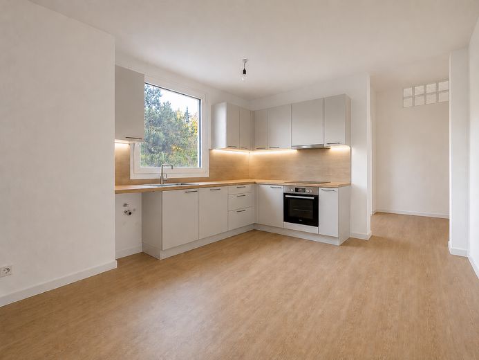 Modernisierte 3-Zimmer-Wohnung mit 2 Westbalkonen in Regensburg – Küche visualisiert