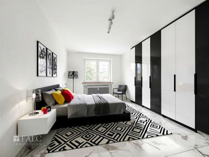 Einziehen und wohlfühlen: Helle 3-Zimmer-Wohnung mit Stellplatz &amp; EBK – Schlafzimmer