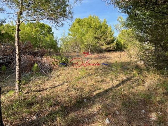 Vir, lato sud, terreno di 739 m² in zona edificabile a 150 m dal mare – Foto 1