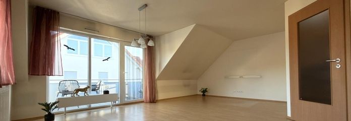 Maisonette-Wohnung mit Südbalkon * Provisionsfrei! – Wohnzimmer