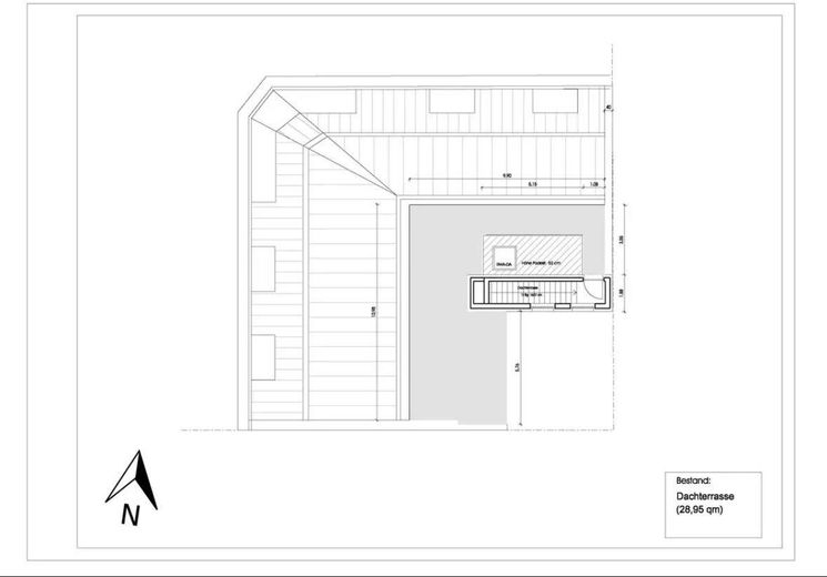 Provisionsfrei: Außergewöhnliche Dachgeschosswohnung mit Blick über Berlin und toller Dach-Terrasse – Grundriss Dachterrasse