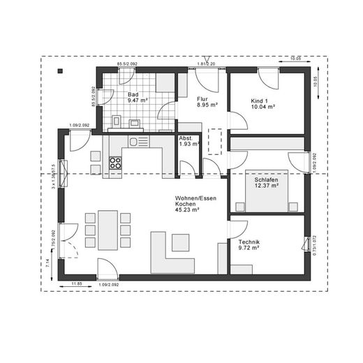 Perfekte Harmonie: Haus, Grundstück &amp; Finanzierung aus einer Hand. – Grundriss EG