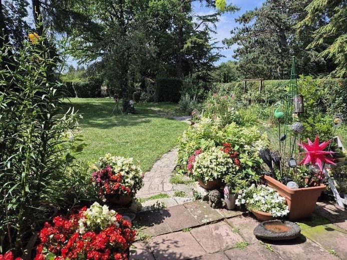 Działka w najlepszej lokalizacji w Gräfelfing – Blick in den Garten