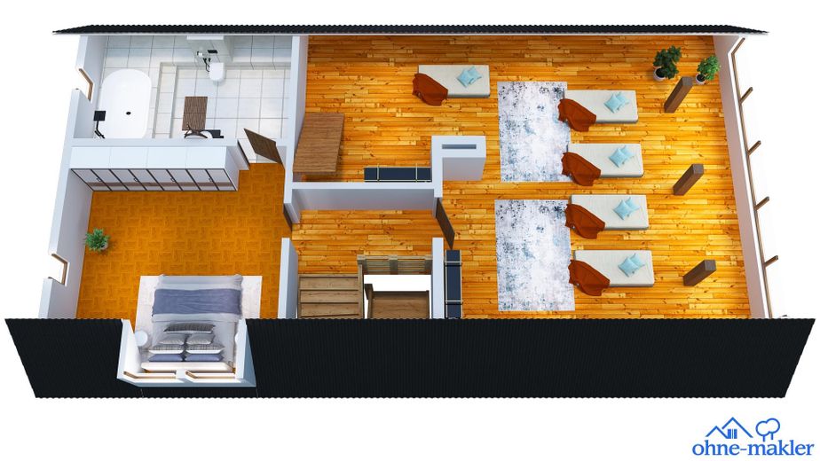 Casa unifamiliar versátil con galería, sauna y apartamento independiente – Dachgeschoss