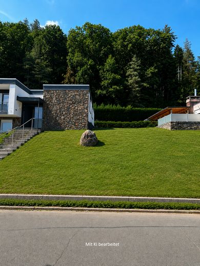 Modernisiertes EFH + ELW | 195 m² | Waldrand | Luxemburg 20 Min | Provisionsfrei – Straßenansicht mit KI