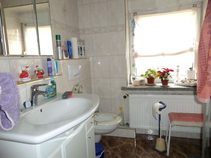PREISREDUZIERT! Familienanwesen am Ortsrand mit Hof, Werkstatt, 2 Garagen und 1.780 m² Grundstück – EG Badausschnitt I