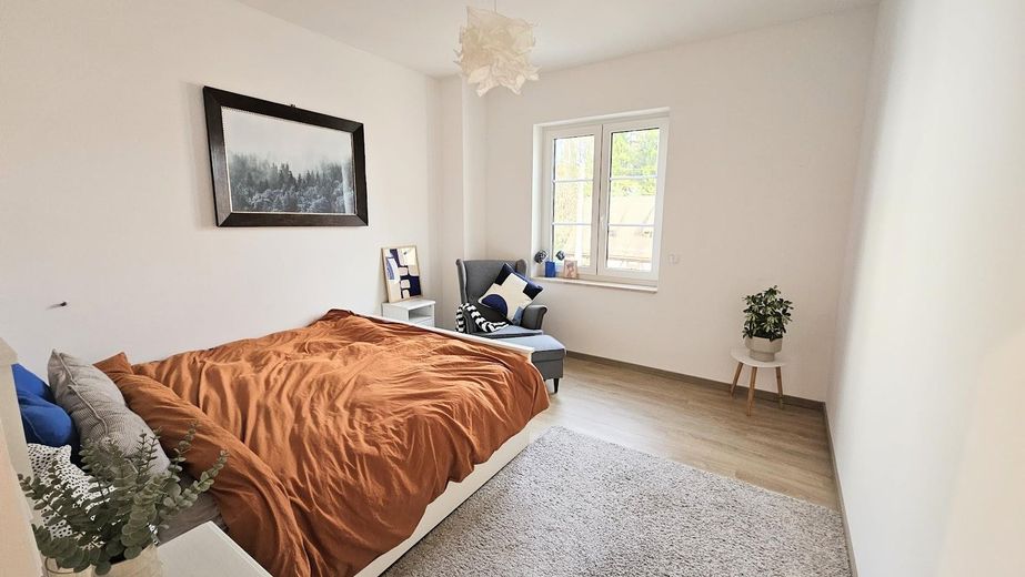 واحة عائلية حصرية في موقع قريب من الطبيعة – سكن شبه جديد على أعلى مستوى – Schlafzimmer