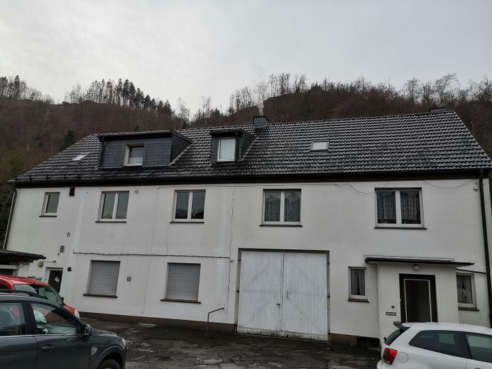 Edificio residencial con 4 unidades de vivienda, amplia parcela ajardinada y de patio, así como edificio comercial independiente – Vorderansicht vom Hof