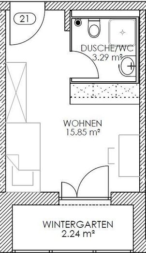 Grundriss - Beispielwohnung