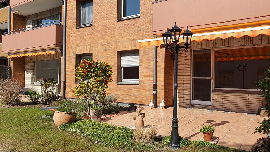 Rahm: garden apartment with house-in-house character – Gartenseite