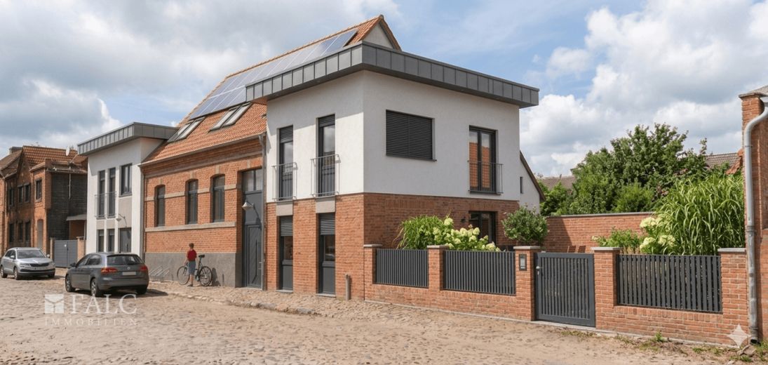 Wohnpark "Altes Brauereigelände Wittenburg" TOP Investment – Planung Frontansicht