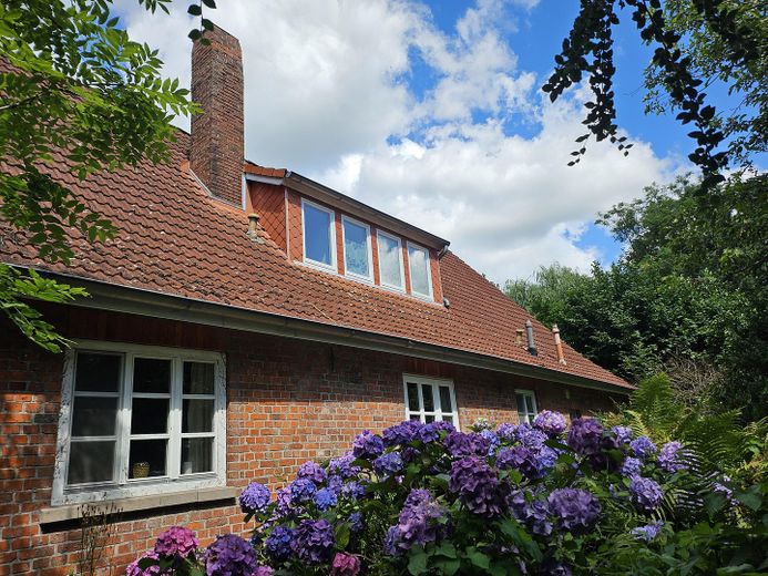 Bauernhaus mit bezauberndem Garten – Garten zur Ostseite, Dachgaube