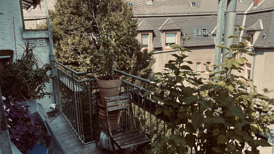 Helle Maisonettewohnung in Frankfurt am Main – Bornheim – zweiter Balkon