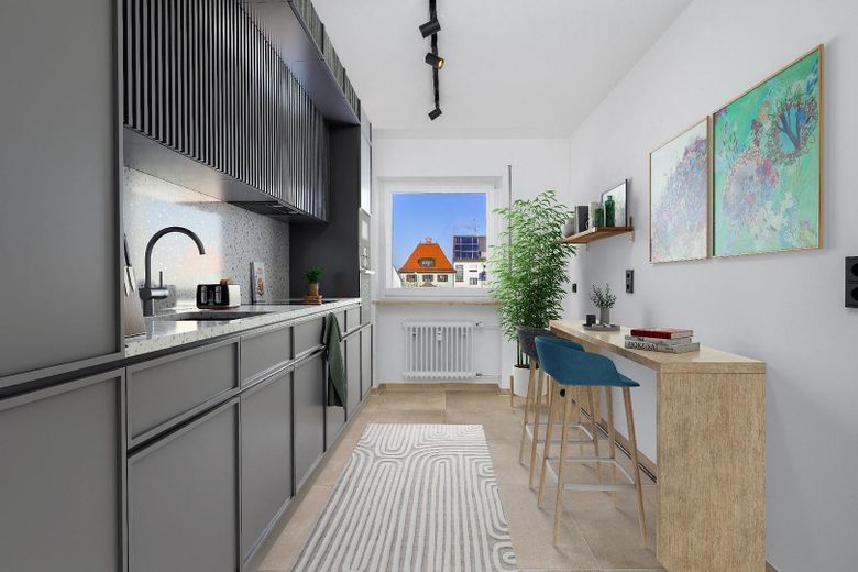 Sofort bezugsfertige 3-Zimmer Wohnung in Augsburg-Haunstetten – kernsaniert, Tiefgaragenstellplatz – Foto 4