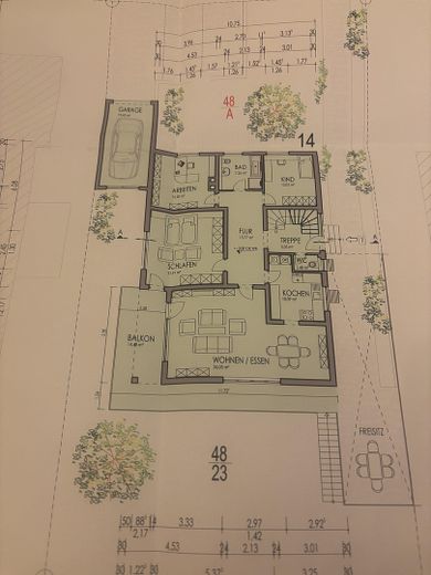 Grundriss Hauptwohnung 