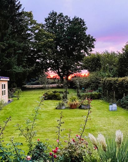 Garten-Blick Feldrand
